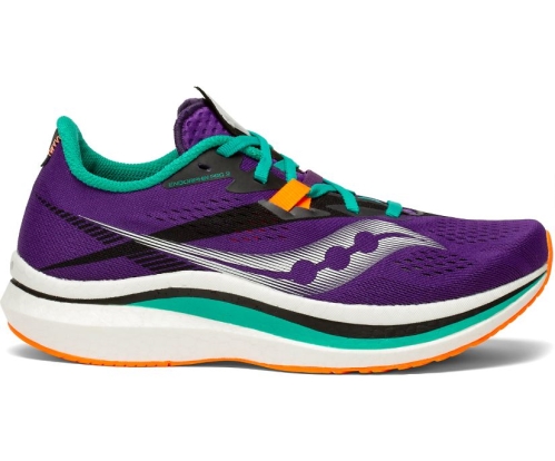 Tenis Saucony Endorphin Pro 2 Mujer Zapatillas Running Concord / Jade México MX-246-AV